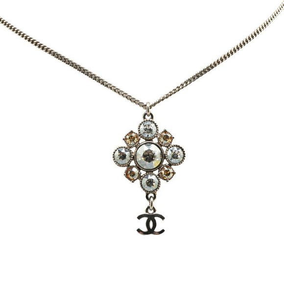 CHANEL Silver Logo Necklace - Picture 1 of 5